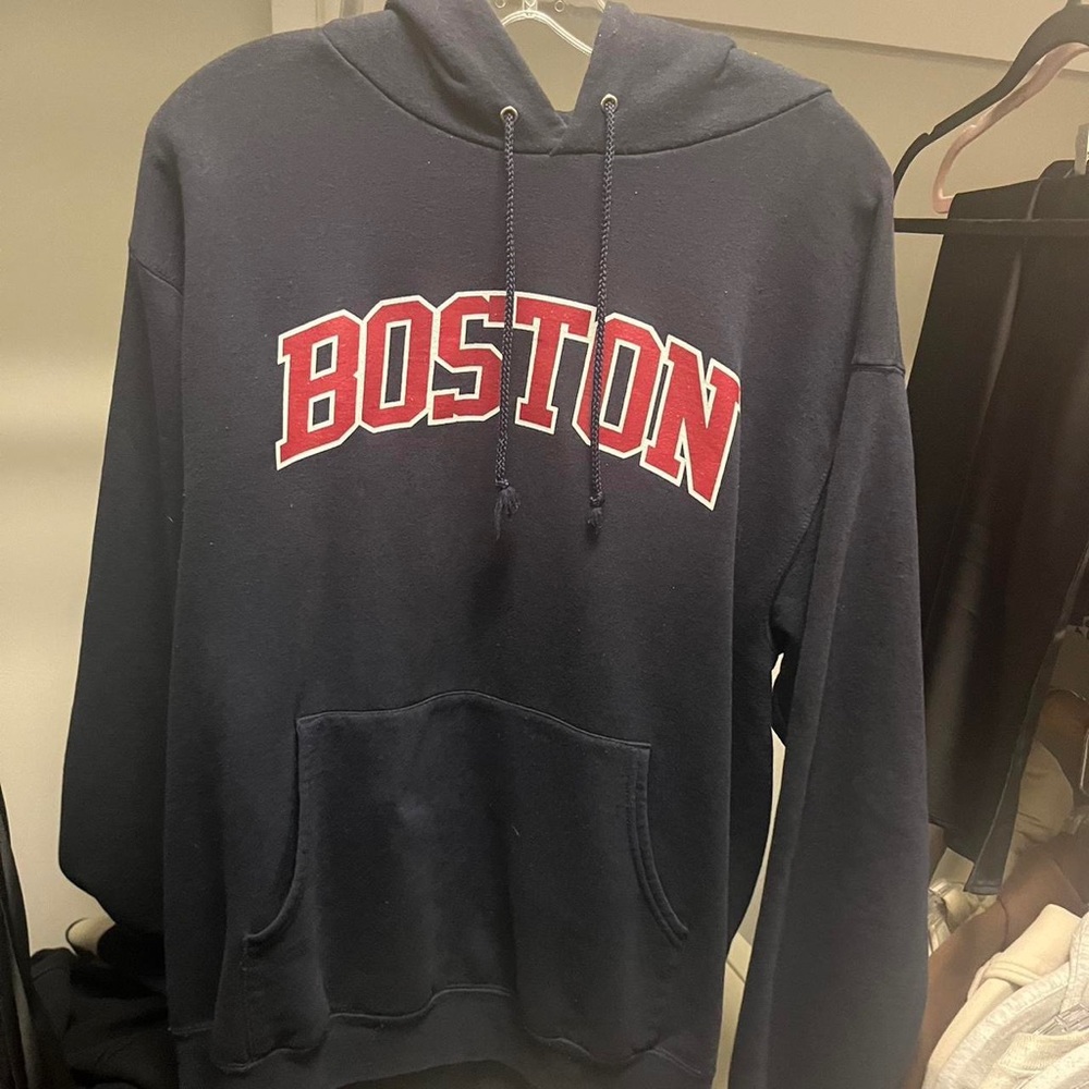 Navy blue Boston sweatshirt